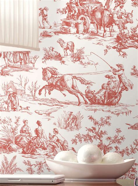 toile de joye - toile de jouy in wallpaper.